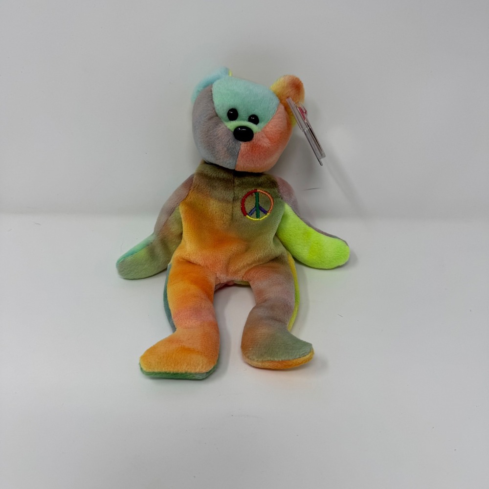 NWT 1996 The Beanie Baby Babies Collection Peace‎ Bear Retired